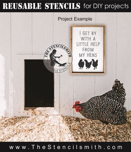 8114 - I get by with a little help - The Stencilsmith