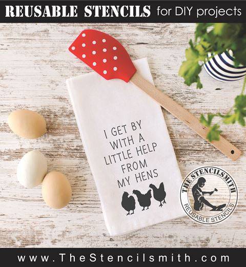 8114 - I get by with a little help - The Stencilsmith