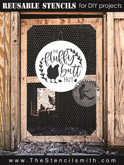 8115 - the fluffy butt hut - The Stencilsmith