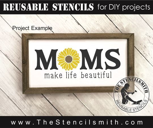 8116 - MOMS make life beautiful - The Stencilsmith