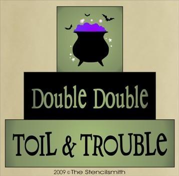 812 - Double Double BLOCK - block set - The Stencilsmith