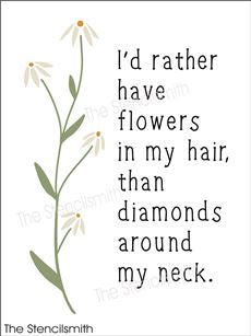 8131 - I'd rather have flowers - The Stencilsmith