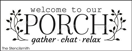 8137 - welcome to our porch - The Stencilsmith