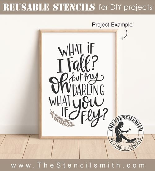 8140 - what if I fall? - The Stencilsmith
