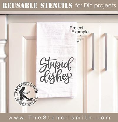 8150 - stupid dishes - The Stencilsmith