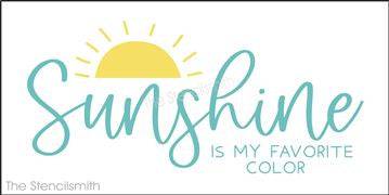 8166 - sunshine is my favorite color - The Stencilsmith