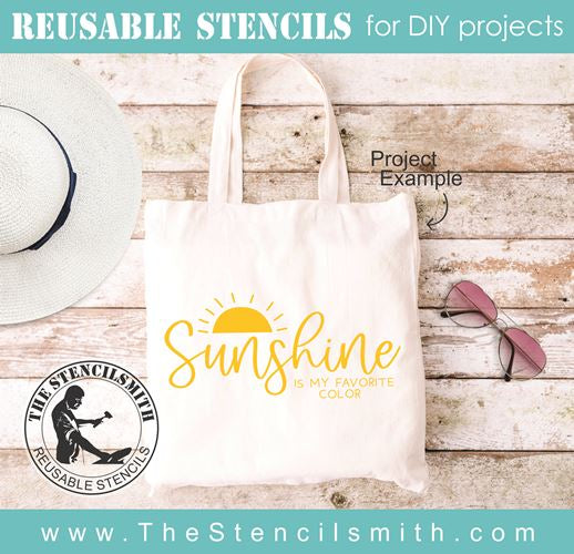 8166 - sunshine is my favorite color - The Stencilsmith