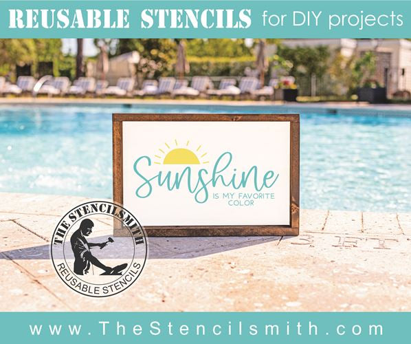 8166 - sunshine is my favorite color - The Stencilsmith