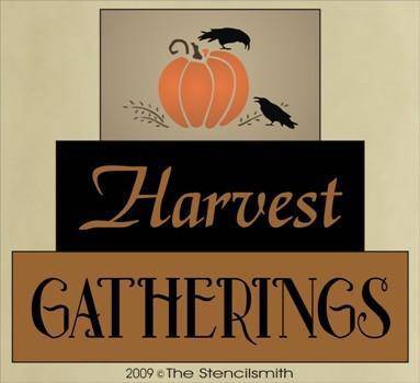 816 - Harvest Gatherings - block set - The Stencilsmith