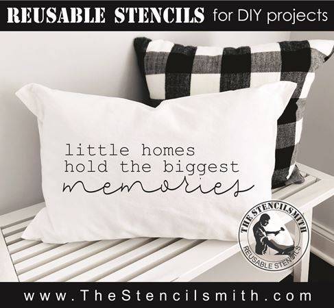 8191 - little homes hold the biggest - The Stencilsmith