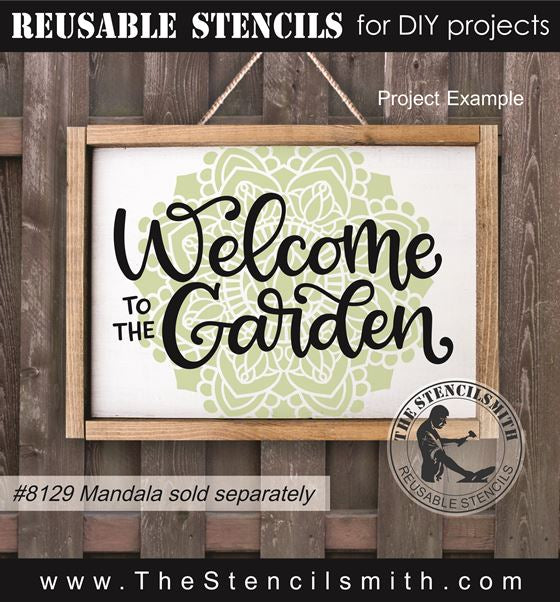 8196 - welcome to the garden - The Stencilsmith