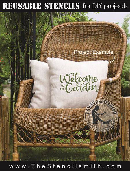 8196 - welcome to the garden - The Stencilsmith