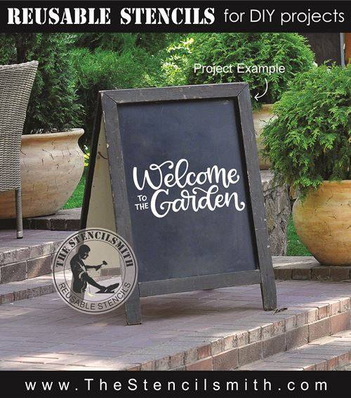 8196 - welcome to the garden - The Stencilsmith
