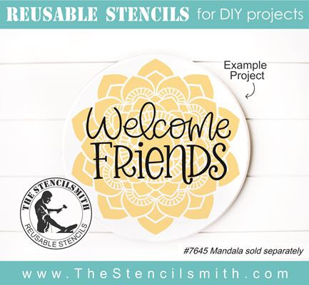 8199 - welcome friends - The Stencilsmith