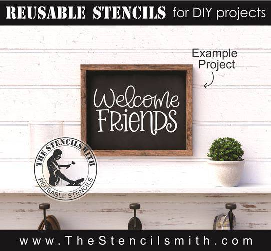 8199 - welcome friends - The Stencilsmith