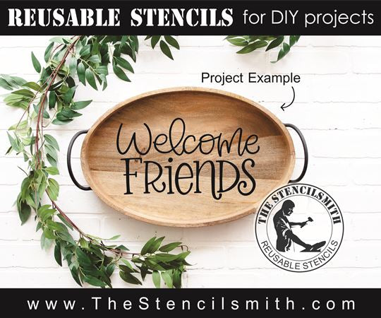 8199 - welcome friends - The Stencilsmith