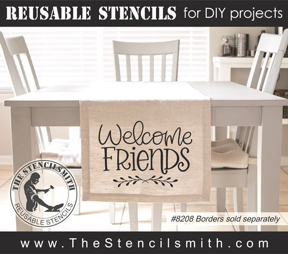 8199 - welcome friends - The Stencilsmith