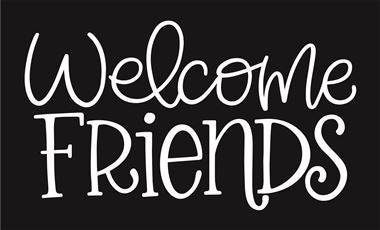 8199 - welcome friends - The Stencilsmith