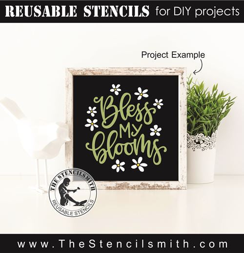 8200 - bless my blooms - The Stencilsmith
