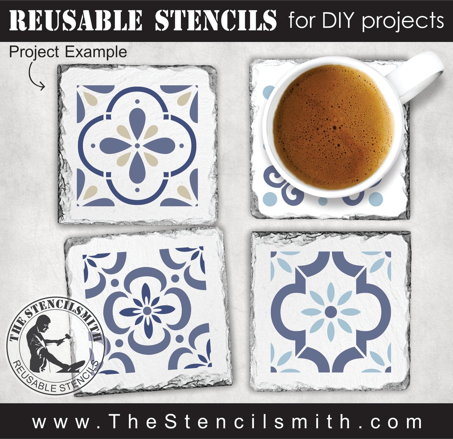 8206 - Decorative Tile - The Stencilsmith