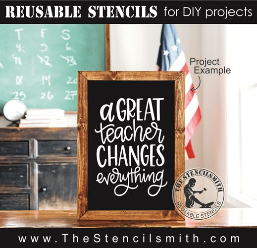 8211 - a great teacher changes everything - The Stencilsmith