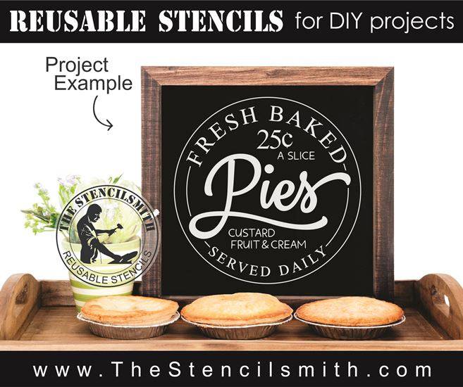 8217 - fresh baked pies - The Stencilsmith