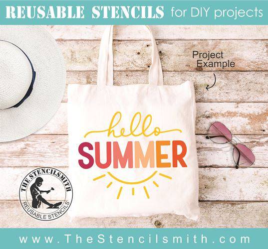 8231 - hello summer - The Stencilsmith