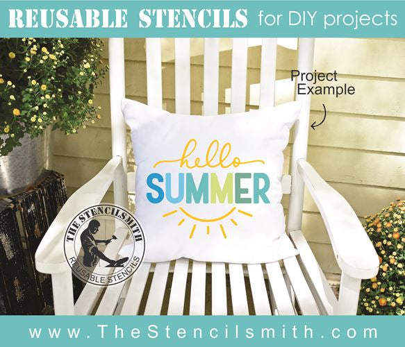 8231 - hello summer - The Stencilsmith