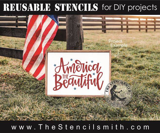 8237 - America the Beautiful - The Stencilsmith