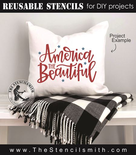 8237 - America the Beautiful - The Stencilsmith