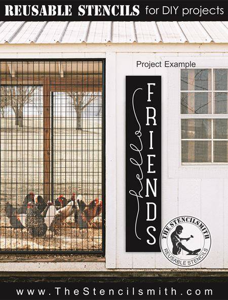 8249 - hello friends - The Stencilsmith