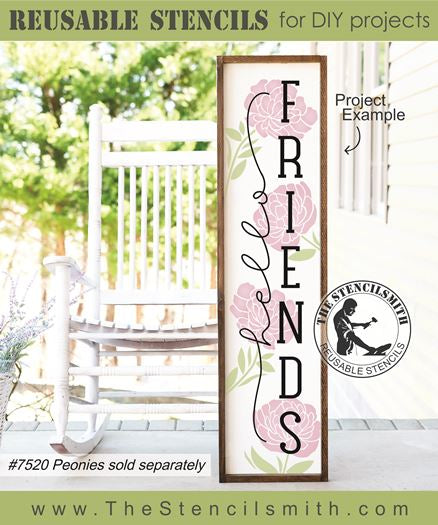 8249 - hello friends - The Stencilsmith
