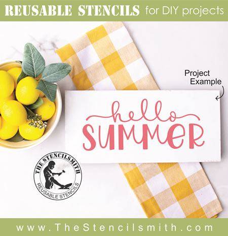 8252 - hello summer - The Stencilsmith