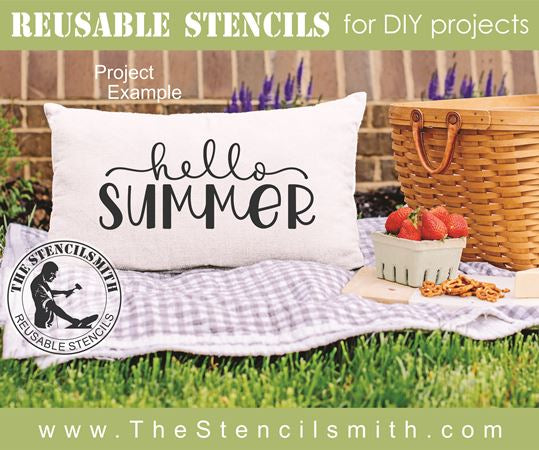 8252 - hello summer - The Stencilsmith