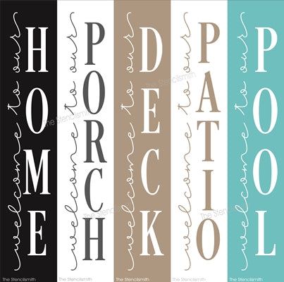 8255 - welcome to our - The Stencilsmith