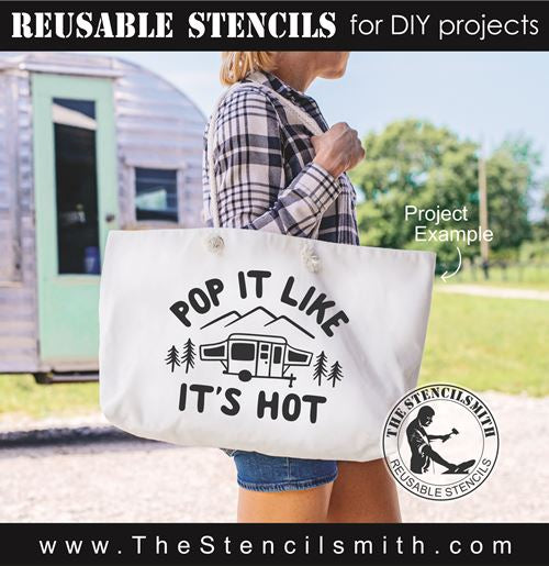 8257 - pop it like it's hot - The Stencilsmith