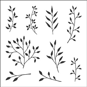 8263 - decorative branches - The Stencilsmith