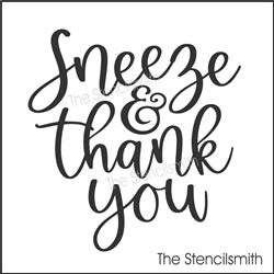 8268 - sneeze & thank you - The Stencilsmith