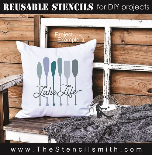 8277 - lake life - The Stencilsmith
