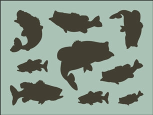8281 - bass fish - The Stencilsmith