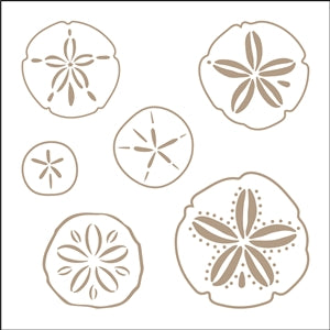 8282 - sand dollars - The Stencilsmith