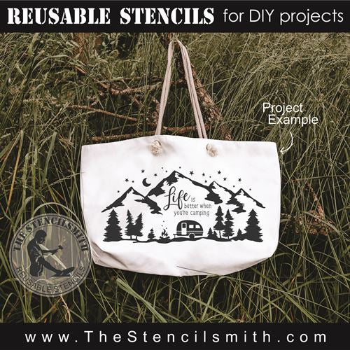 8284 - life is better when you're camping - The Stencilsmith