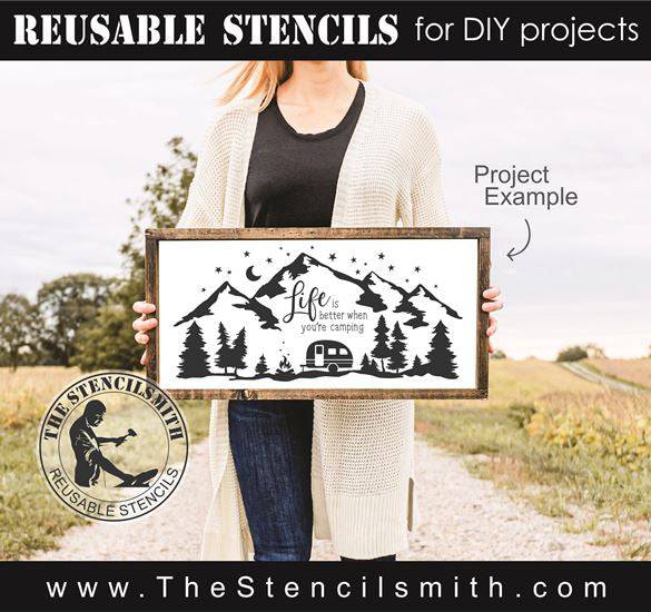 8284 - life is better when you're camping - The Stencilsmith