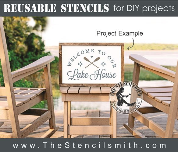 8293 - welcome to our - The Stencilsmith