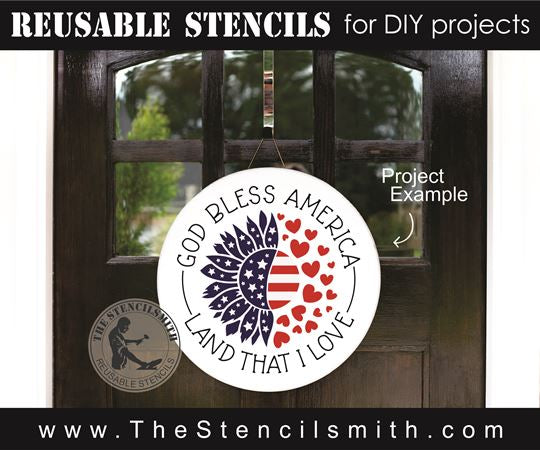 8296 - God Bless America - The Stencilsmith