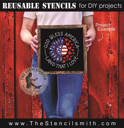 8296 - God Bless America - The Stencilsmith