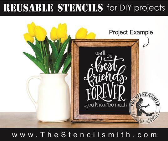 8299 - we'll be best friends forever - The Stencilsmith