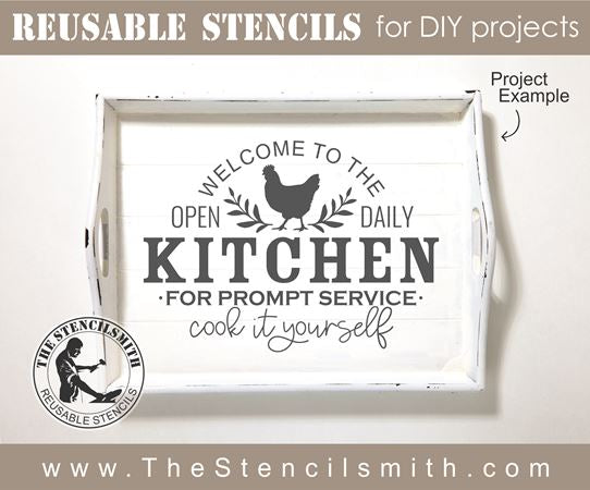 8306 - welcome to the kitchen - The Stencilsmith