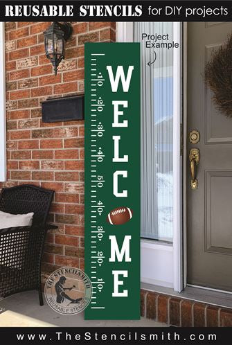 8307 - Welcome (yard line) - The Stencilsmith
