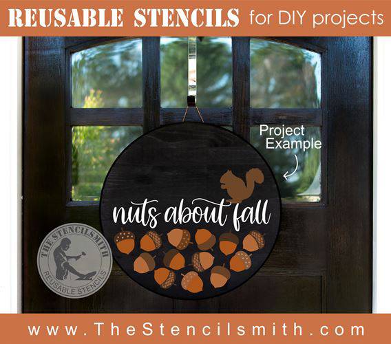 8335 - nuts about fall - The Stencilsmith